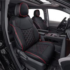 EKR Sienna seat covers front view with glove-like fit and luxury appearance