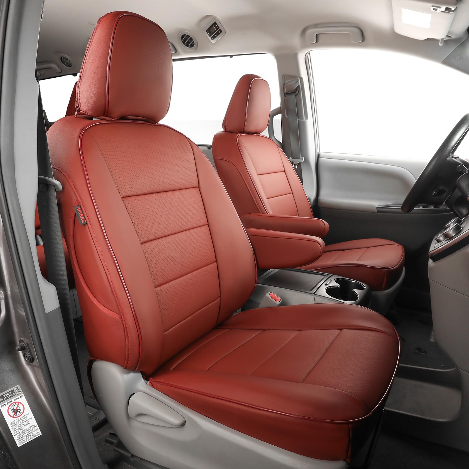 EKR Sienna burgundy full-seat set with waterproof protection