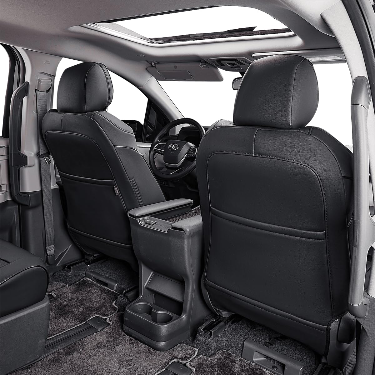 EKR Sienna seat covers feature reinforced stitching for safety and durability