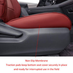EKR Sienna burgundy second-row right seat cover keeps interiors fresh.