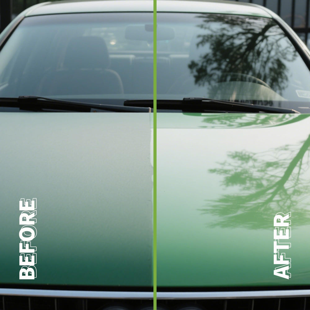 EKSPOLAN graphene spray application wipe shows simple DIY use and streak-free finish