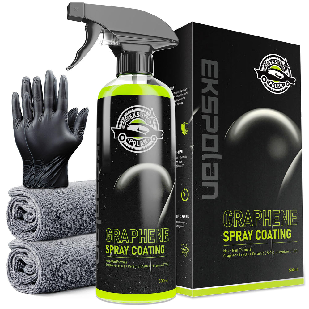 EKSPOLAN graphene spray coating bottle pour enables fast, even application with lasting protection