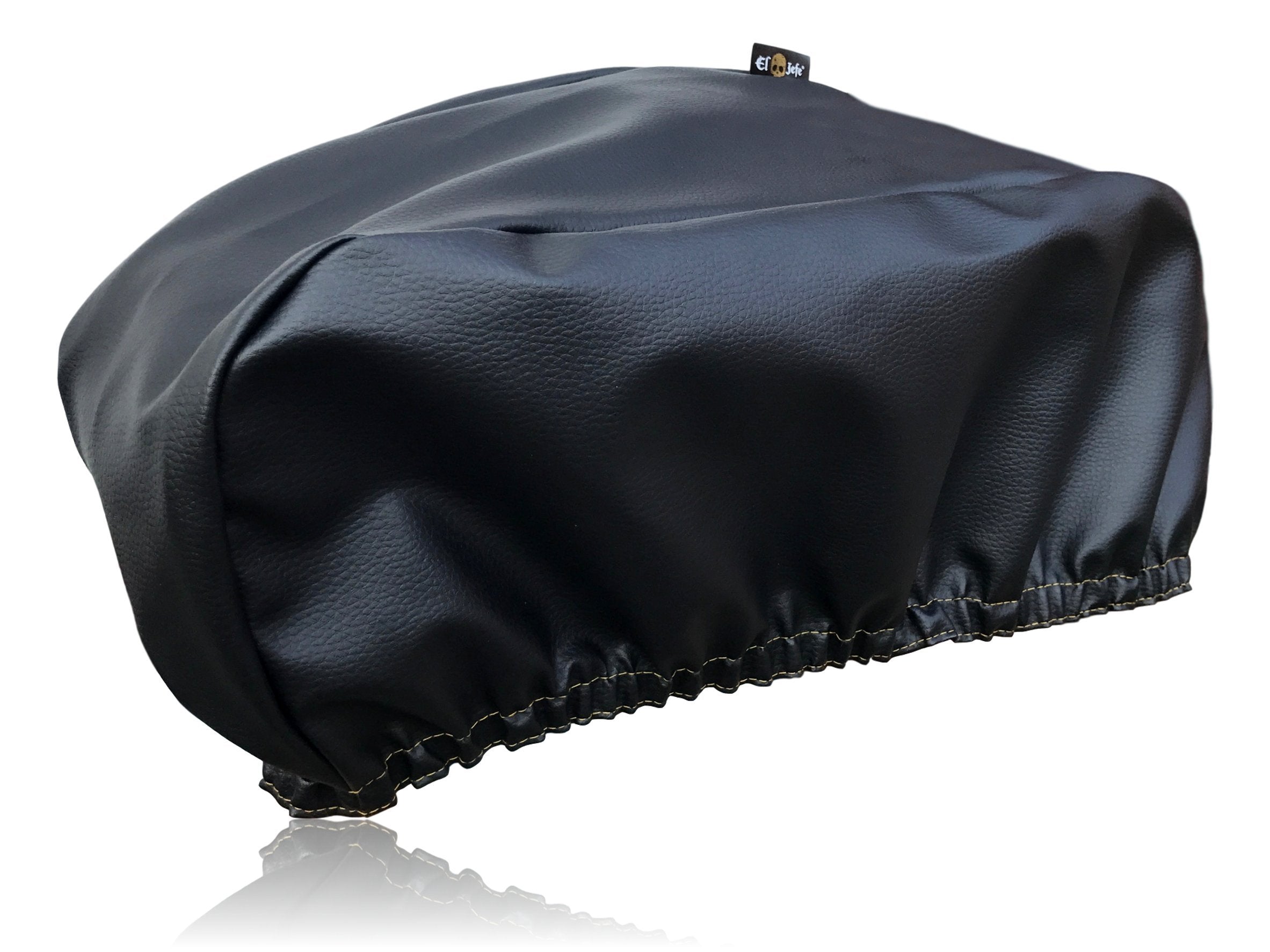EL JEFE winch cover on a jeep protects an 8,000–13,000 lb winch from weather.