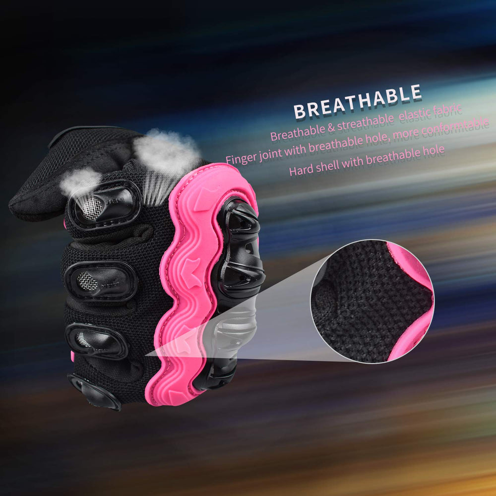 ELCYCO three-dimensional fist shell shields knuckles for added protection.