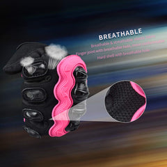 ELCYCO three-dimensional fist shell shields knuckles for added protection.