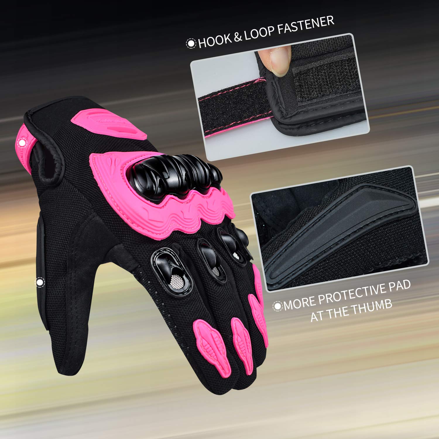 ELCYCO anti-slip finish maintains secure grip on handlebars.
