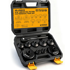ELEAD 10-piece oil filter socket set for quick canister removal.