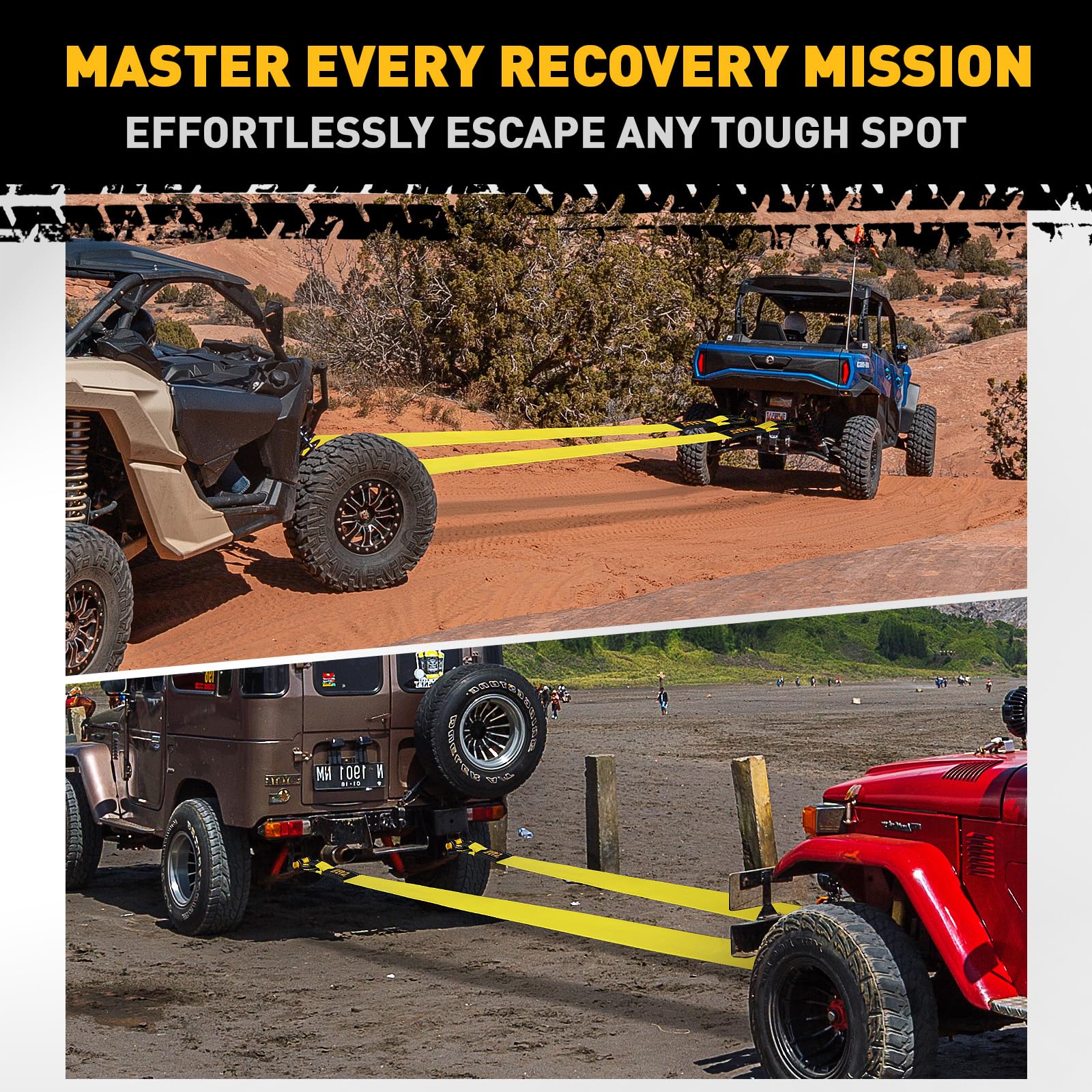 ELEAD ATV UTV recovery gear in action for tough terrain