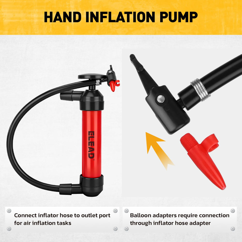 ELEAD balloon adapter included for easy inflation tasks.