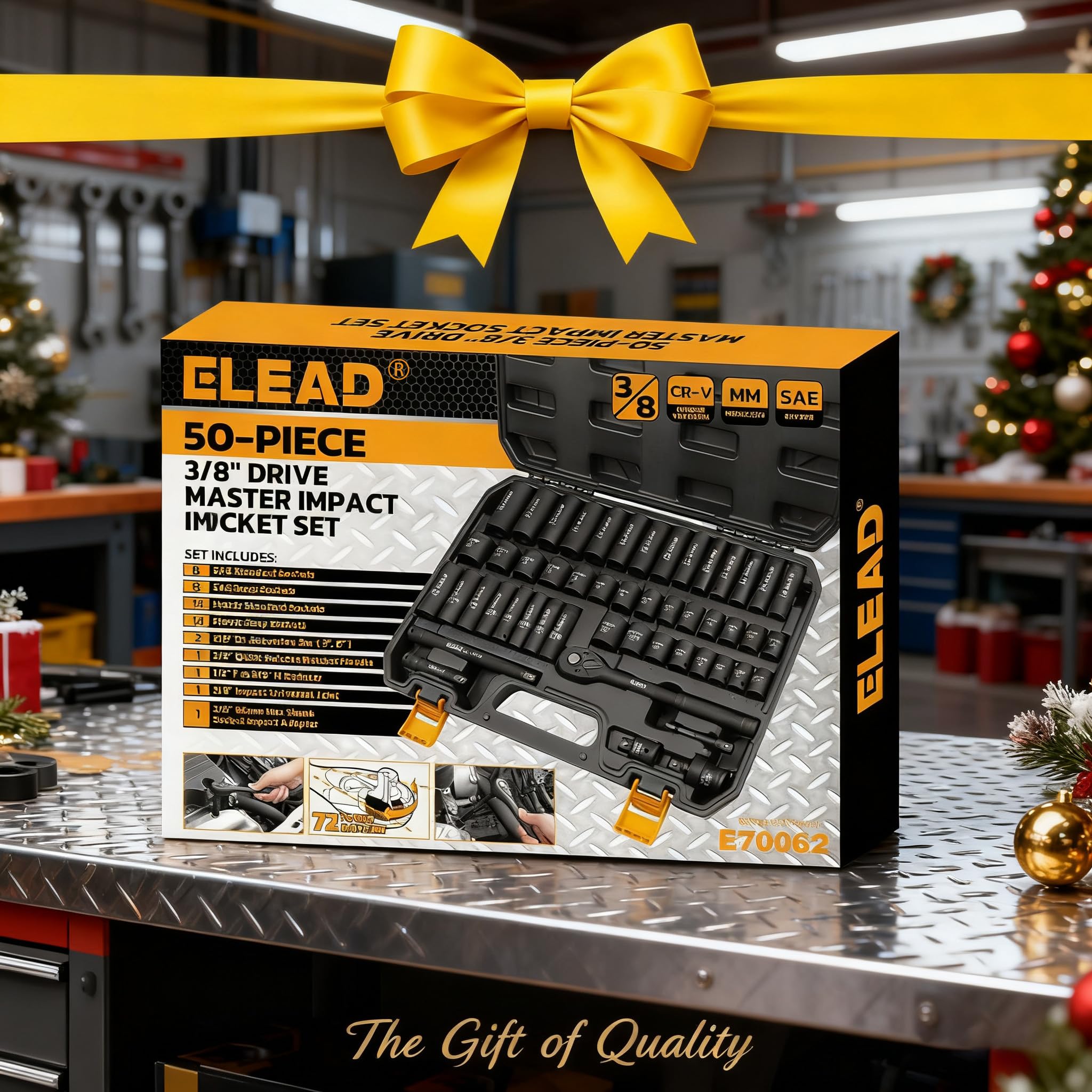 ELEAD compact-case-scale showing case next to tape measure for easy transport comparison