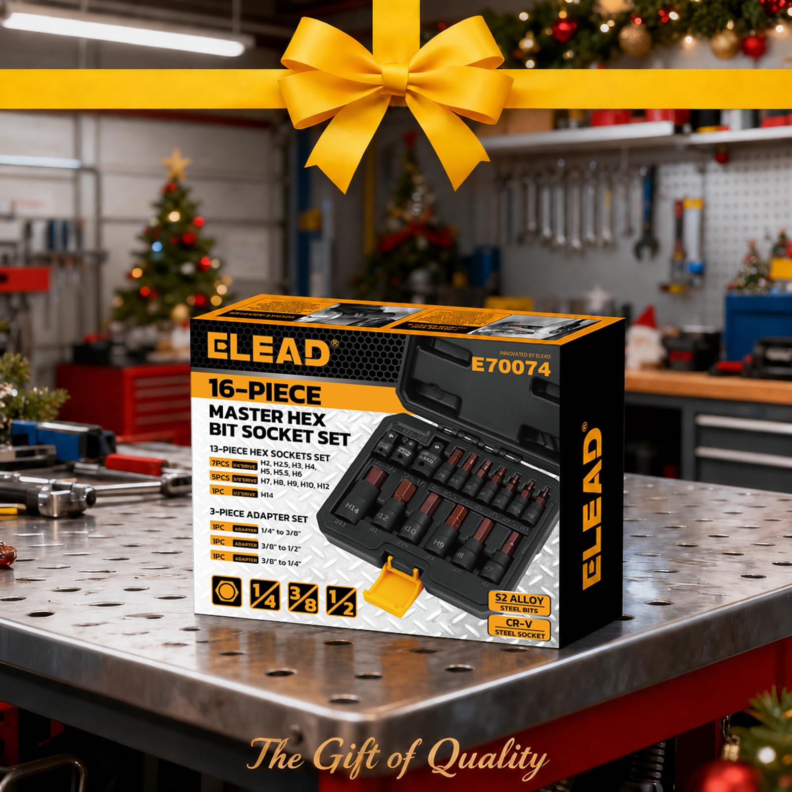 ELEAD set on workbench in garage illustrating practical everyday use