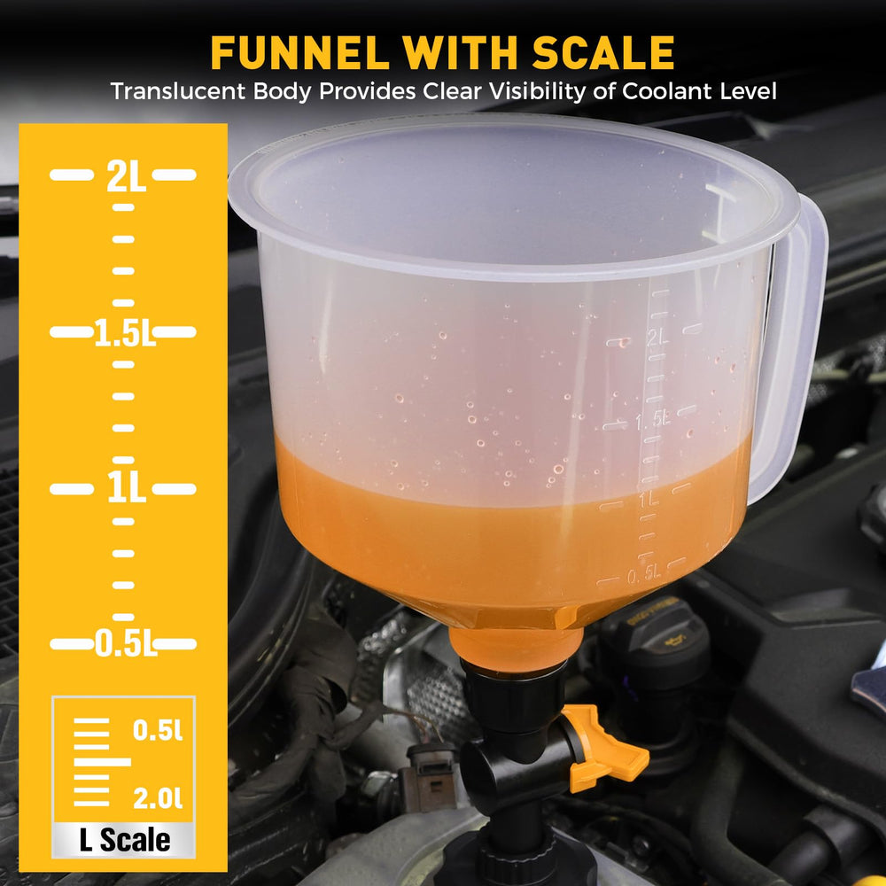 ELEAD flexible hose enables easy access to radiator necks during refills