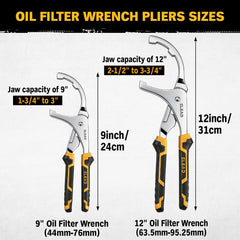 ELEAD 12-inch adjustable oil filter wrench for larger filters