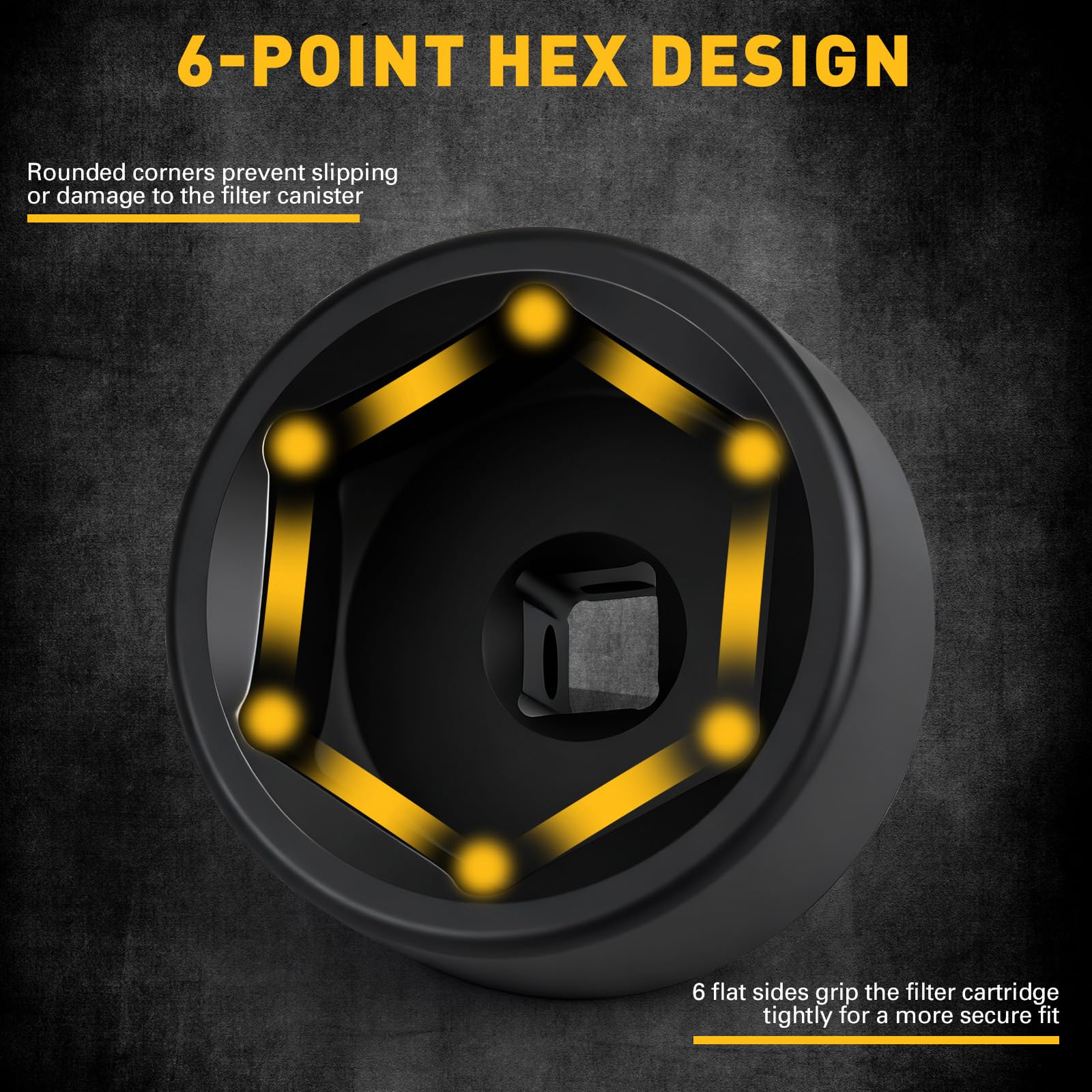 ELEAD six-point sockets show permanent metric markings for quick size identification.