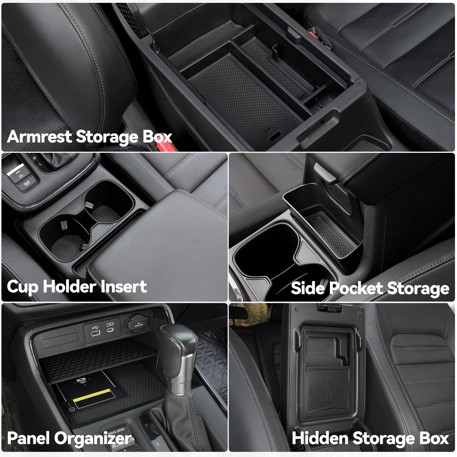 ELECFRESH armrest hidden storage box adds discreet storage space.