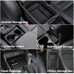 ELECFRESH armrest hidden storage box adds discreet storage space.