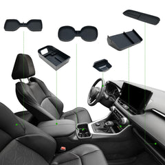 ELECFRESH armrest storage box keeps essentials within reach for the RAV4.