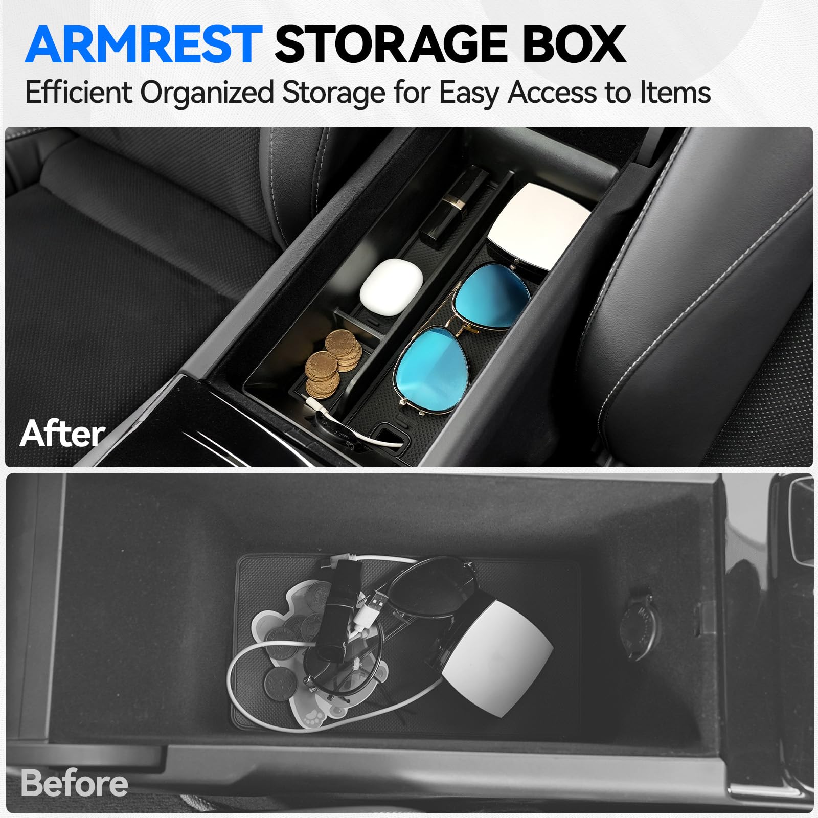 ELECFRESH cup holder keeps drinks secure and minimizes spills.