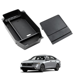 ELECFRESH center-console armrest storage box keeps essentials within reach on drives