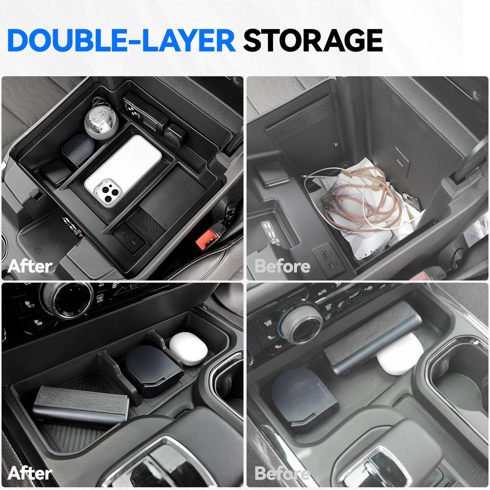ELECFRESH clutter-free interior after installation shows neat storage.