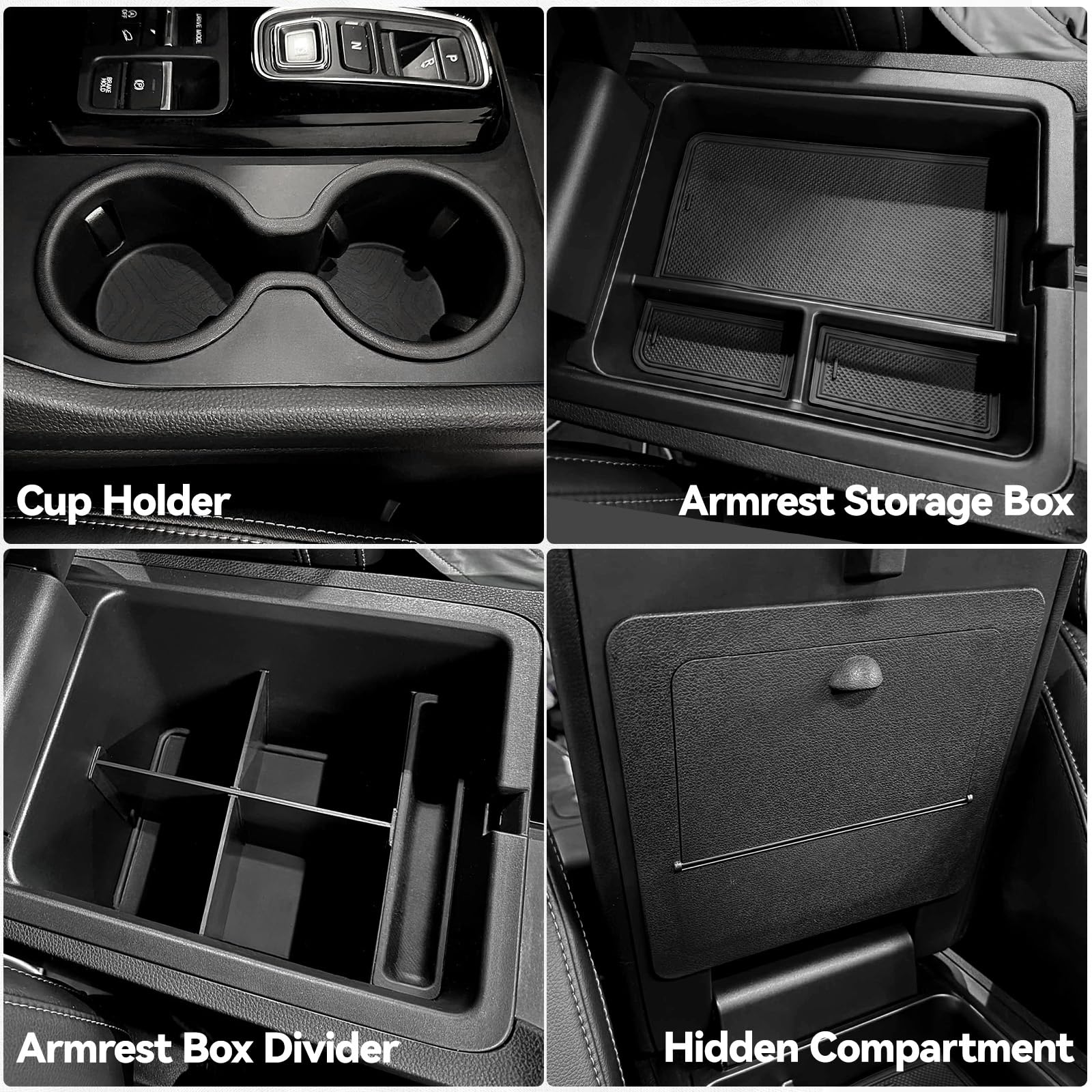 ELECFRESH cup holder tray provides stable space for beverages on bumpy roads.