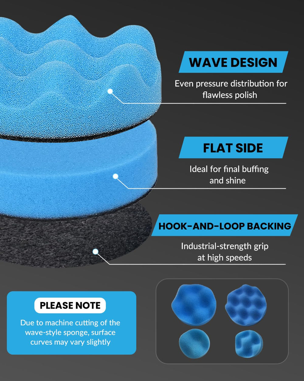 Elechiakan five-color foam pads offer different firmness for various surfaces.