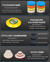 Elechiakan headlight restoration pad for clarity and shine.