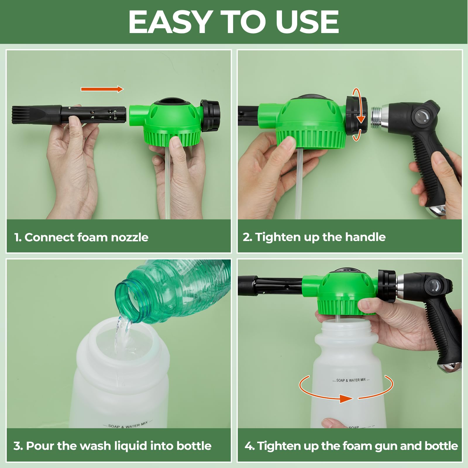 Durable ABS construction resists cracking and fading for year-round car care with Elechomes gun