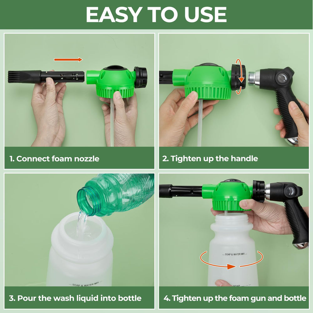 Durable ABS construction resists cracking and fading for year-round car care with Elechomes gun