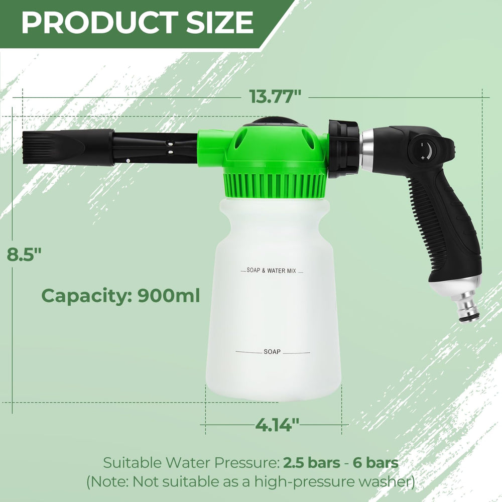 Ergonomic handle provides comfortable control while spraying and adjusting pressure on Elechomes gun