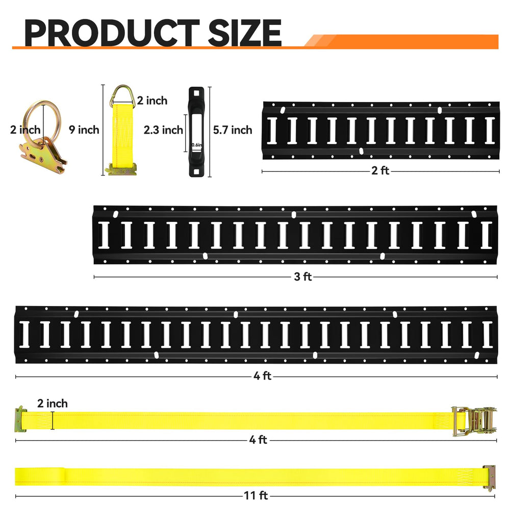 Elechomes E-Track single-slot anchors offer versatile attachments