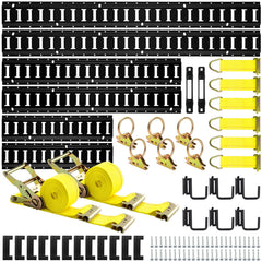 Elechomes E Track Rail Kit rail assembly on a workshop floor for robust anchoring.