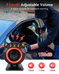 Electop 360° ring strobe light provides full visibility against intruders.