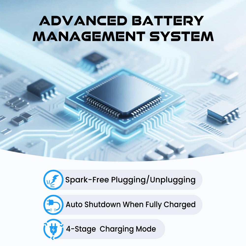 ElectroSmart built-in cooling fan helps maintain performance during longer charging cycles.