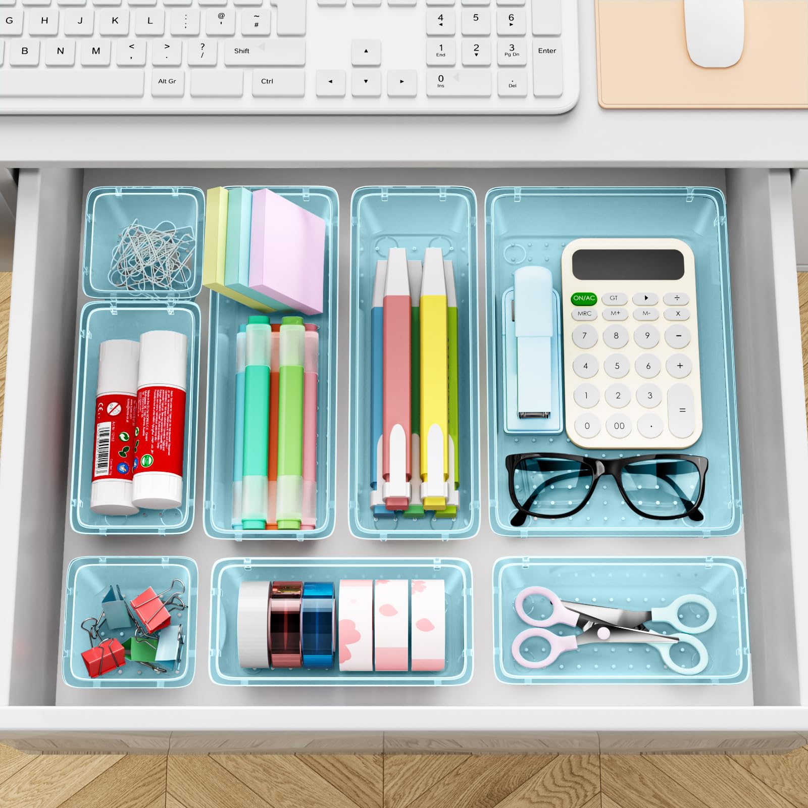 ElegantArray bedroom drawer tray organizes accessories and small gadgets.