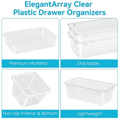 ElegantArray 3x3x1-8 bins arrange tiny items in a compact grid