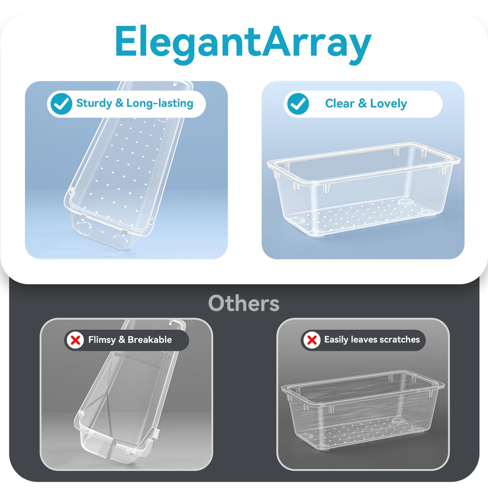 ElegantArray 5-9x3x1-8 tray separates frequently used items for quick access