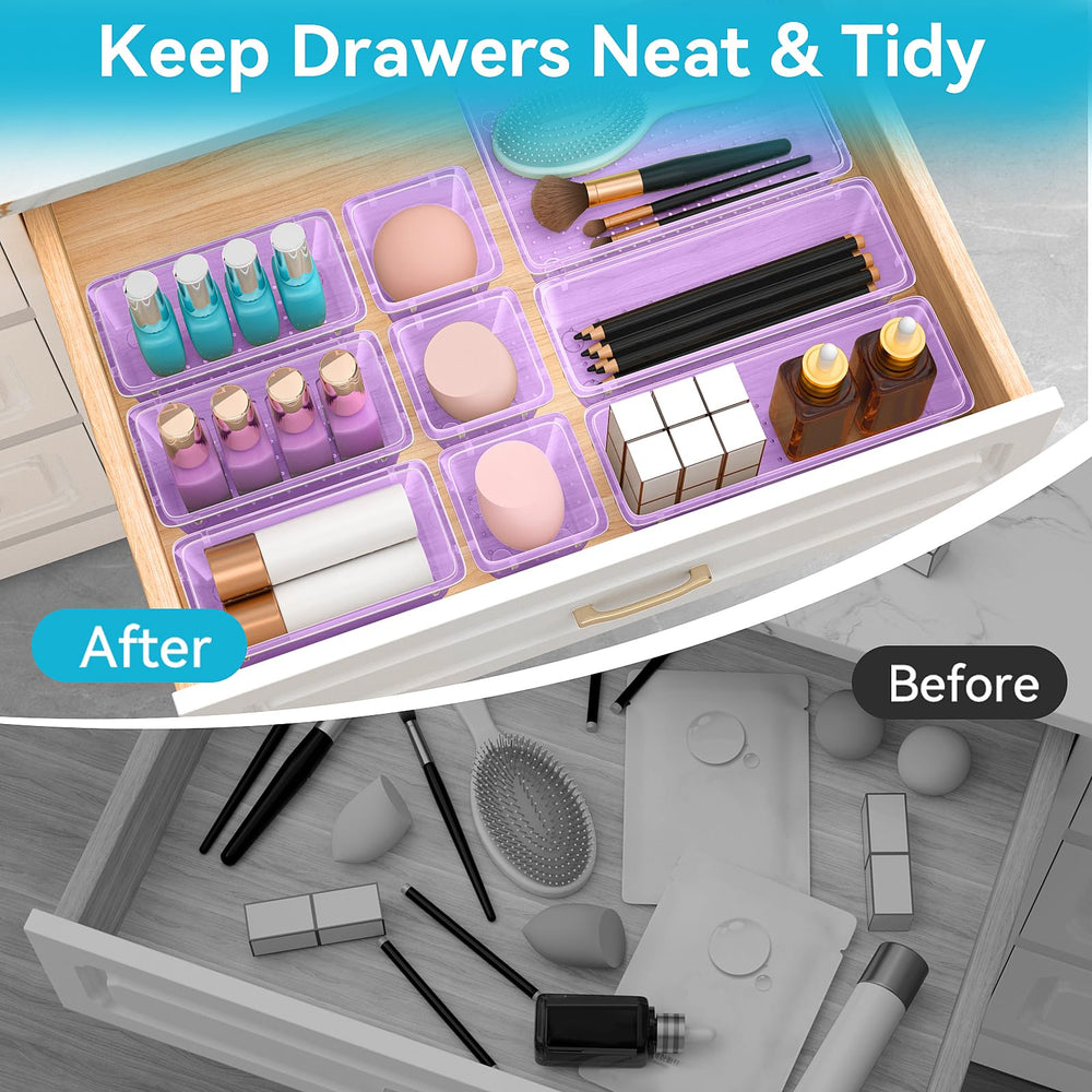 ElegantArray kitchen drawer organizer for utensils and tools.