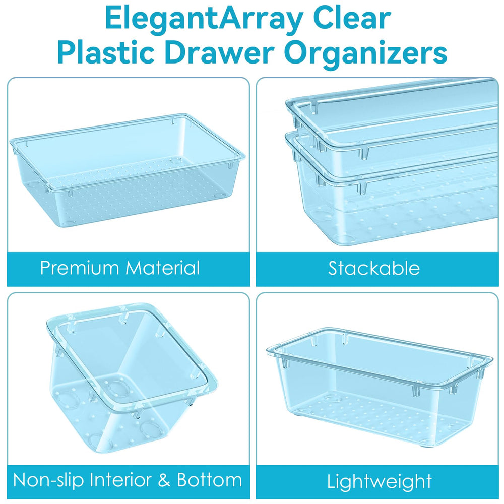 ElegantArray makeup tray drawer organizer reduces clutter on your vanity.