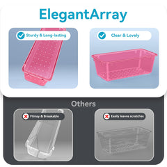 ElegantArray mid-size drawer organizers separating cosmetics and office supplies.
