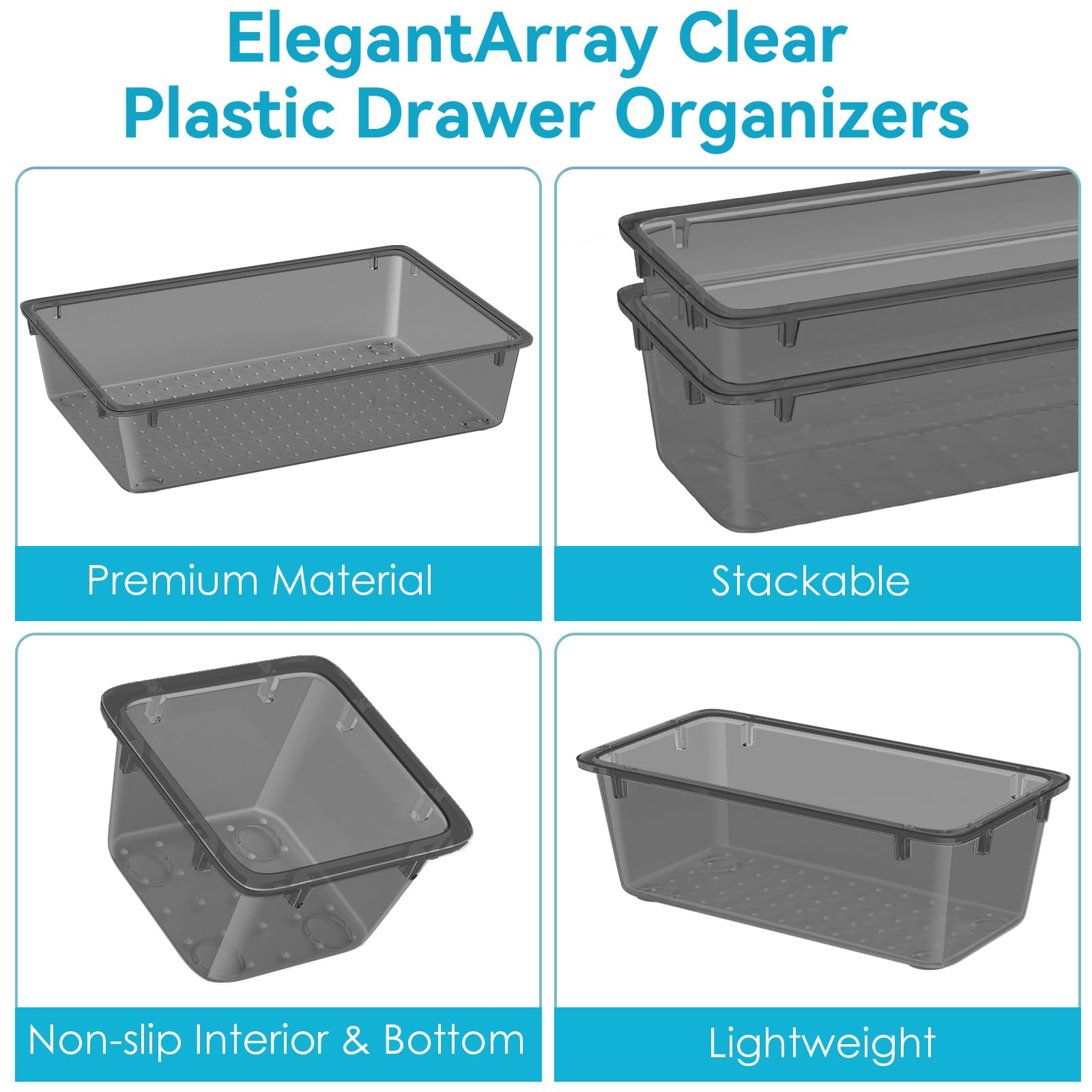 ElegantArray stationery gadget tray organizes pens, cables, and small tools.