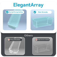 ElegantArray stationery and gadgets organizer keeps desk essentials neatly sorted.