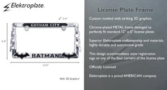 Elektroplate Batman frame installed using standard screws for quick upgrade.