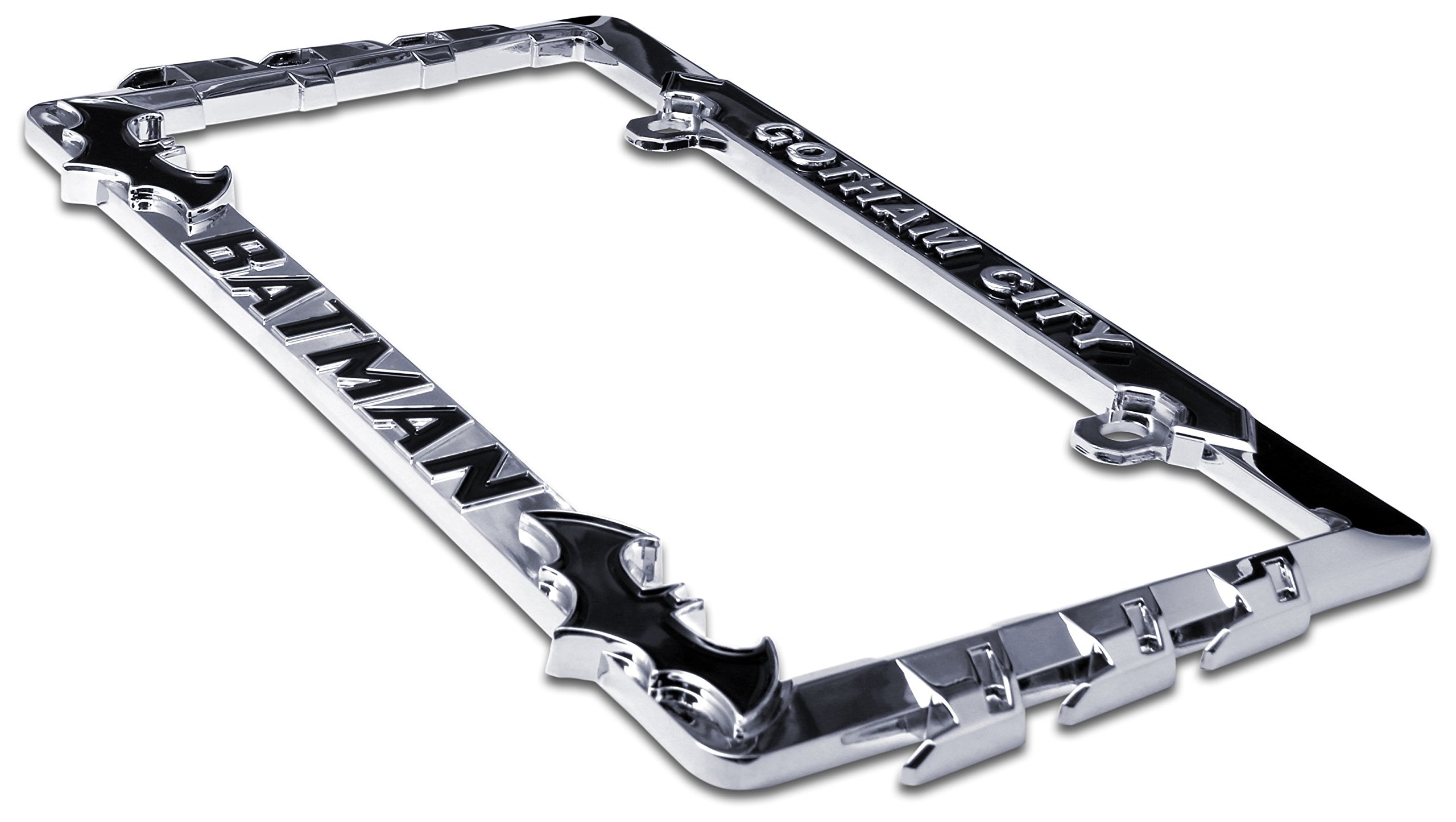 Elektroplate Batman chrome frame weatherproof finish protects against the elements.