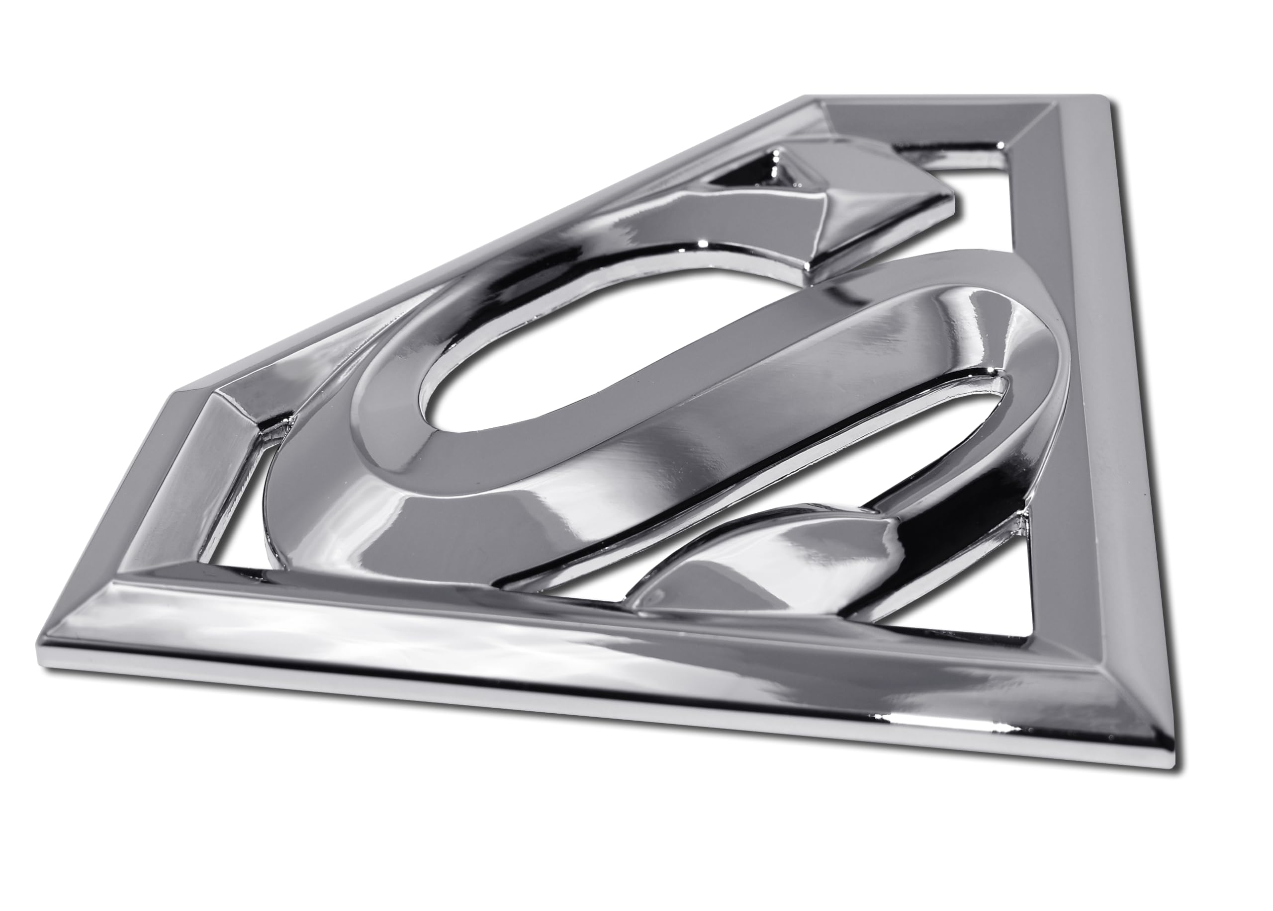Elektroplate Superman emblem universal fit for flat smooth surfaces on vehicles