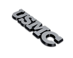 Elektroplate USMC emblem with adhesive foam tape for easy peel-and-stick apply