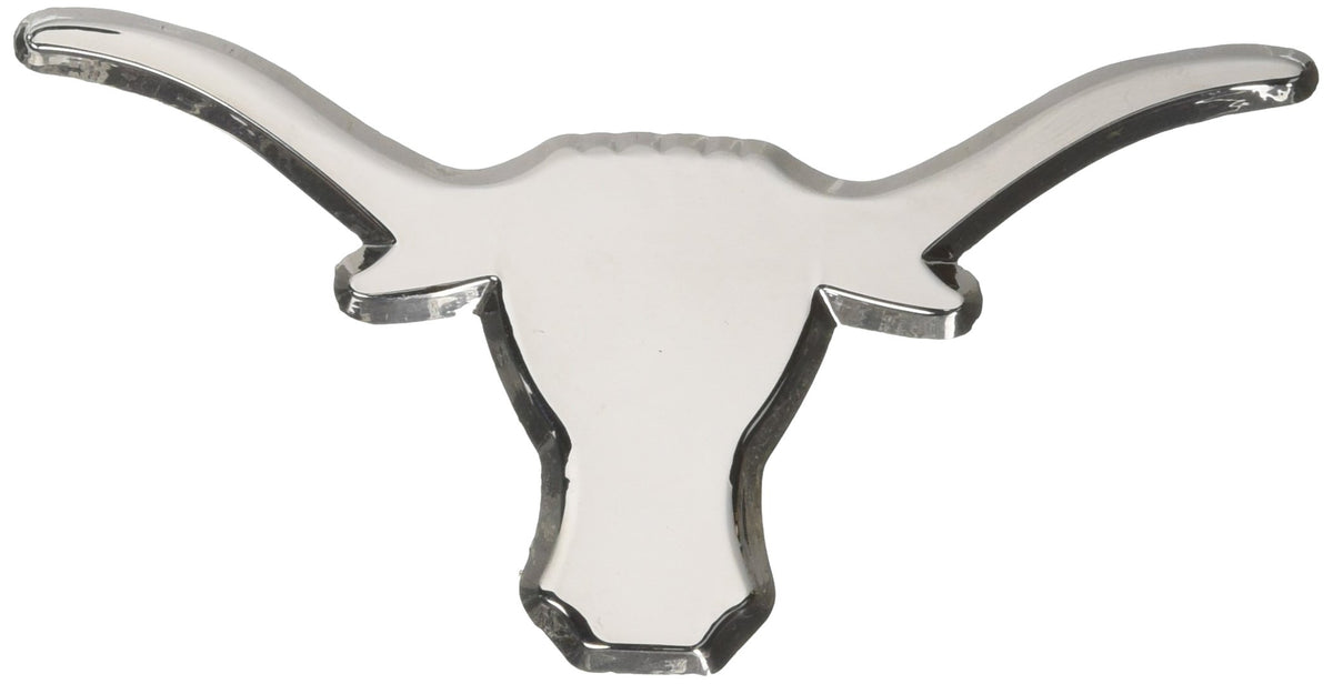 Elektroplate UT Longhorn 3D chrome emblem enhances rugged branding on your vehicle