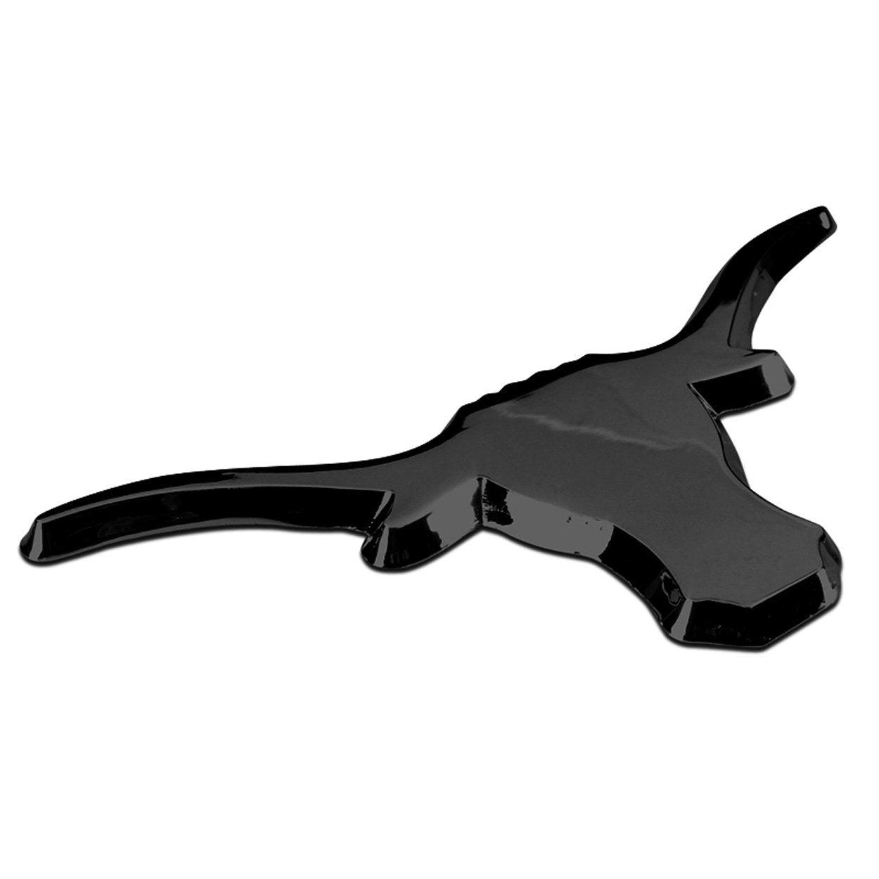 Elektroplate UT Longhorn emblem rear view shows secure 3M adhesive for easy installation
