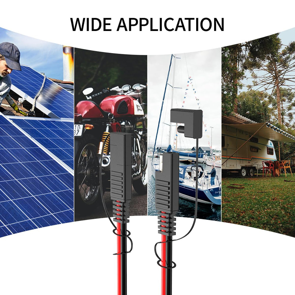ELFCULB package includes 10ft cable and polarity adapter for convenient setup