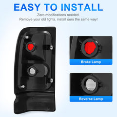 ELH tail light assembly for Dodge Ram 94-01 OEM-style fit ensures seamless integration